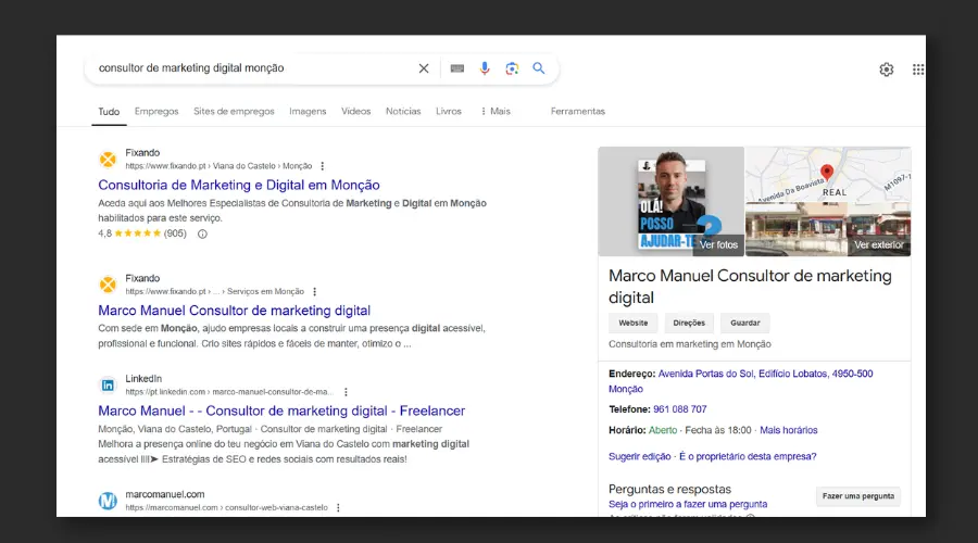Marco Manuel Consultor SEO Local