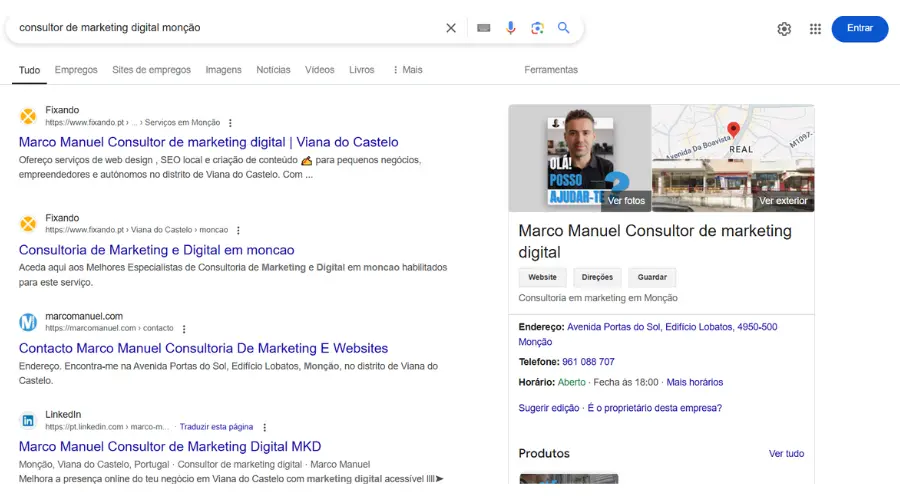 Como fazer a minha empresa aparecer primeiro no google