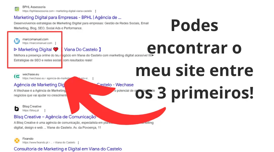 Marco Manuel Como fazer a minha empresa aparecer primeiro no google